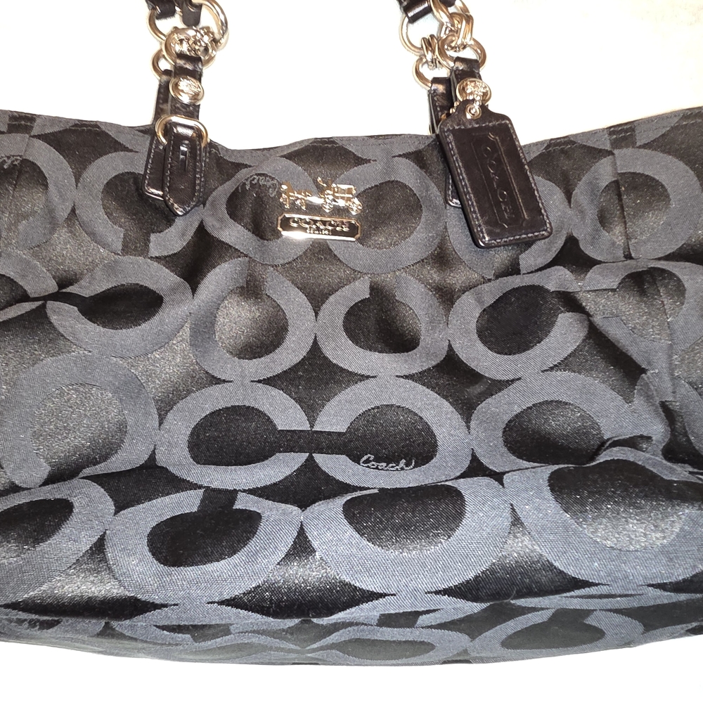 Coach Black Signature Shoulder Bag - Picture 10 of 16